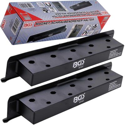 BGS technic KG 2 Bgs Magnet-halter Für 18-schraubendreher Werkstattwagen Lochblech Halteschiene: BGS technic KG 2 Bgs Magnet-halter Für 18-schraubendreher Werkstattwagen Lochblech Halteschiene:
