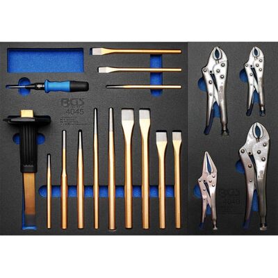 BGS technic KG Bgs Werkstattwagen-einlage Meißel Körner Splintentreiber Schweißer-grip-zange: BGS technic KG Bgs Werkstattwagen-einlage Meißel Körner Splintentreiber Schweißer-grip-zange: