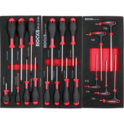3x Rooks Werkstattwagen-schaum-einlage Schraubendreher Kreuz T-profil Tx T10-t30: Art-nr.: Ok-01.3103 Art-nr.: Ok-01.3106 Art-nr.: Ok-01.3107 3x Rooks Werkstattwagen-schaum-einlage Schraubendreher Kreuz T-profil Tx T10-t30: Art-nr.: Ok-01.3103 Art-nr.: Ok-01.3106 Art-nr.: Ok-01.3107