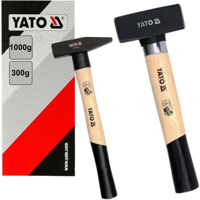 2x Yato Fäustel Schlosserhammer Schlosser Hammer 300+1000g Holzstiel Stielschutz: Yato Yt-4550 Yato Yt-4493 2x Yato Fäustel Schlosserhammer Schlosser Hammer 300+1000g Holzstiel Stielschutz: Yato Yt-4550 Yato Yt-4493