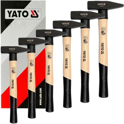 6x Yato Fäustel Schlosserhammer Schlosser Hammer 100g-600g Holzstiel Stielschutz: Yato Yt-4491 6x Yato Fäustel Schlosserhammer Schlosser Hammer 100g-600g Holzstiel Stielschutz: Yato Yt-4491