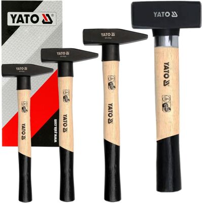 4x Yato Fäustel Schlosserhammer Schlosser Hammer 100g-300g-500g-1000g Holzstiel: 4x Yato Fäustel Schlosserhammer Schlosser Hammer 100g-300g-500g-1000g Holzstiel:
