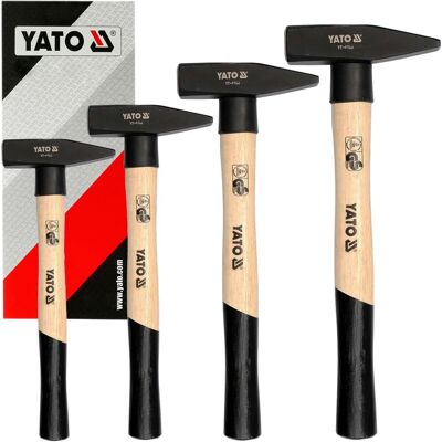 4x Yato Schlosserhammer Schlosser Hammer Fäustel 100g-300g-500g-1000g Holzstiel: Yato Yt-4491 4x Yato Schlosserhammer Schlosser Hammer Fäustel 100g-300g-500g-1000g Holzstiel: Yato Yt-4491