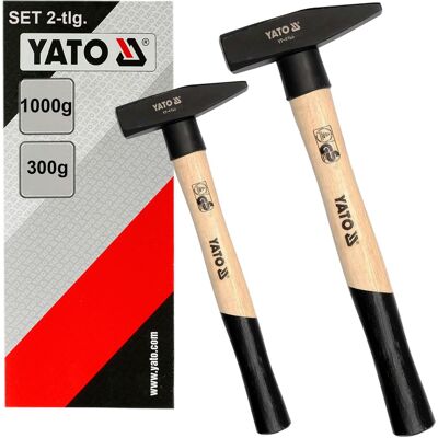 2x Yato Schlosserhammer Schlosser Hammer 300+1000g Fäustel Holzstiel Stielschutz: Yato Yt-4498 Yato Yt-4493 2x Yato Schlosserhammer Schlosser Hammer 300+1000g Fäustel Holzstiel Stielschutz: Yato Yt-4498 Yato Yt-4493