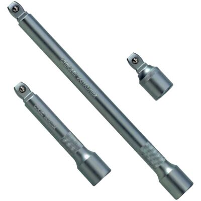Condor Kipp-Verlängerung Satz 1/2'' Antriebsgröße 1/2'' 50/125/250 mm Chrom-Vanadium-Verlängerungssatz Condor Kipp-Verlängerung Satz 1/2'' Antriebsgröße 1/2'' 50/125/250 mm Chrom-Vanadium-Verlängerungssatz