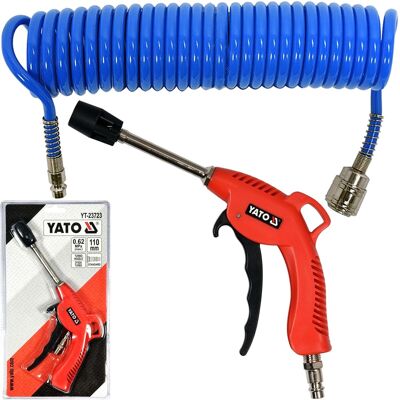 Yato Druckluft Spiralschlauch Ausblaspistole Lang Fix-kupplung Druckluftschlauch: Yato Yt-24201 Yt-23723 Yato Druckluft Spiralschlauch Ausblaspistole Lang Fix-kupplung Druckluftschlauch: Yato Yt-24201 Yt-23723