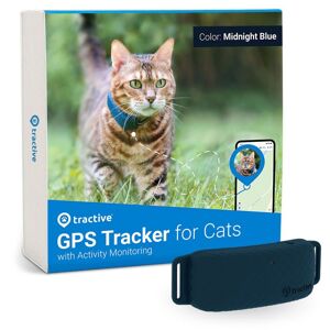 Tractive GPS CAT 4 - GPS Tracker Katze mit Aktivitätstracking EXKL. ABO TRAMINDB Mitternachtsblau