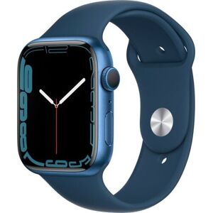 Apple Watch Series 7 Aluminium 45 mm (2021)   GPS   blau   Sportarmband Abyssblau