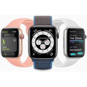 Apple Watch Series 6 Aluminium 44 mm (2020) GPS + Cellular gold Sportarmband Dunkelmarine