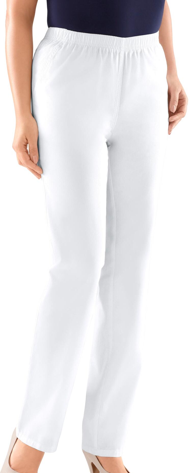 Classic Basics Schlupfjeans weiß