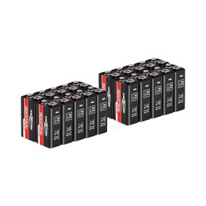 Ansmann Sparset 20 x Blockbatterien 6LR61 - Ansmann INDUSTRIAL Alkaline-Batterien - 9 V