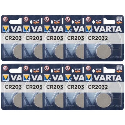 Varta CR2032 Lithium Knopfzelle - Hohe Leistung Varta CR2032 Lithium Knopfzelle - Hohe Leistung