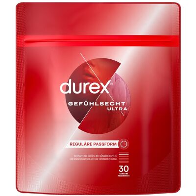 Durex Kondome „Gefühlsecht Ultra“, 20% dünner an der Spitze Durex Kondome „Gefühlsecht Ultra“, 20% dünner an der Spitze