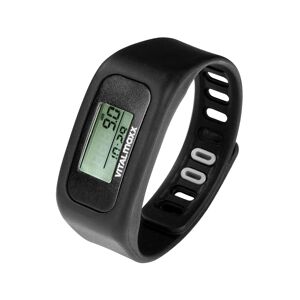 VITALmaxx Fitness-Armband -mit verstellbaren Silikon-Armband Vitalmaxx Schwarz