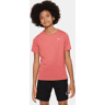 Nike Dri-FIT Miler Kurzarm-Trainingsoberteil für ältere Kinder (Jungen) - Rot XS Male  Rot