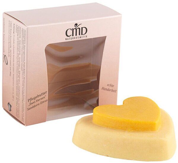 CMD Naturkosmetik Pflegebutter Sanddorn-Zitrus (Zwei Herzen) 90 g Kör