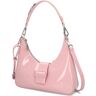 Kate Gray Synthetik Lack Hobo Bag - pink - Damen