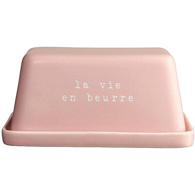 ASA SELECTION Butterdose 16x11x7,5 cm LA VIE EN BEURRE Rosa rosa B ASA SELECTION Butterdose 16x11x7,5 cm LA VIE EN BEURRE Rosa rosa B