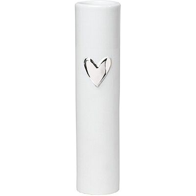 RAEDER Vase Herz 17cm weiss B RAEDER Vase Herz 17cm weiss B
