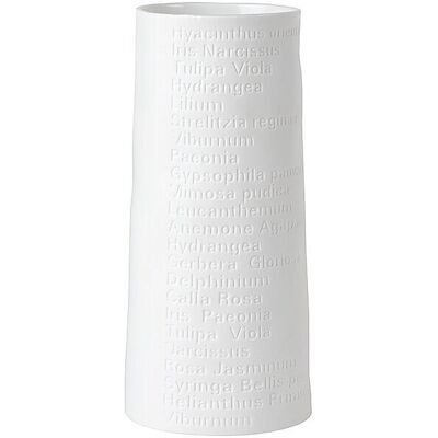 RAEDER Vase breit klein 7x15cm weiss B RAEDER Vase breit klein 7x15cm weiss B