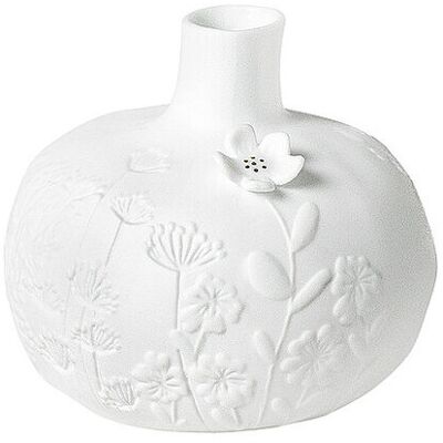 RAEDER Vase BLUMENGARTEN 8,5x8cm Weiss weiss B RAEDER Vase BLUMENGARTEN 8,5x8cm Weiss weiss B