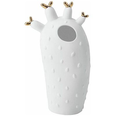 RAEDER Vase 8,4X6X15cm Korallenkaktus weiss B RAEDER Vase 8,4X6X15cm Korallenkaktus weiss B