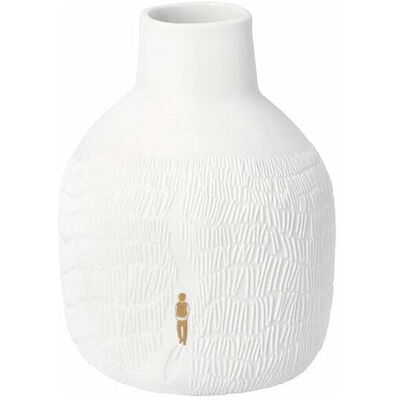 RAEDER Vase GRÄSSER IM WIND 12x15cm weiss B RAEDER Vase GRÄSSER IM WIND 12x15cm weiss B
