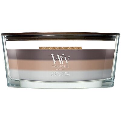 WOODWICK Ellipsen-Kerze 454gr Knisterdocht Radiant Cashmere hellbraun B WOODWICK Ellipsen-Kerze 454gr Knisterdocht Radiant Cashmere hellbraun B