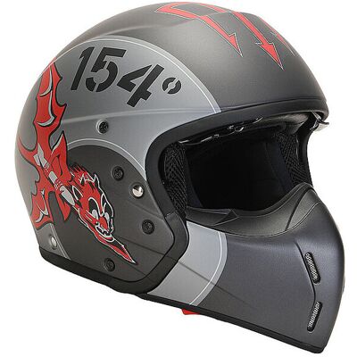 AERONAUTICA MILITARE Motorradhelm aus Carbon Grigio Scuro grau M AERONAUTICA MILITARE Motorradhelm aus Carbon Grigio Scuro grau M