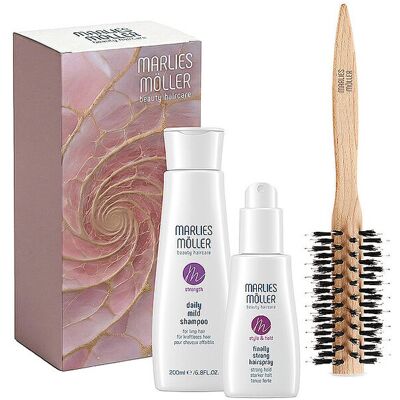 MARLIES MÖLLER Geschenkset - Strength Daily Mild Shampoo & Hairspray Set inkl. Haarbürste 200ml / 125ml W MARLIES MÖLLER Geschenkset - Strength Daily Mild Shampoo & Hairspray Set inkl. Haarbürste 200ml / 125ml W