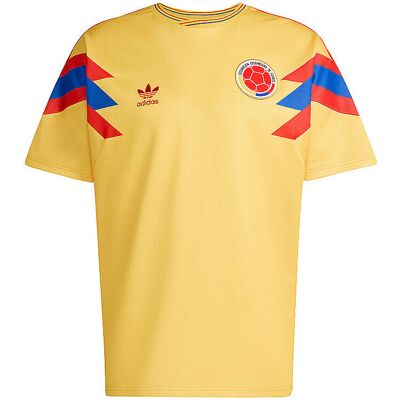 Adidas ORIGINALS Fußballtrikot Kolumbien 1990 Auswärts gelb M M Adidas ORIGINALS Fußballtrikot Kolumbien 1990 Auswärts gelb M M