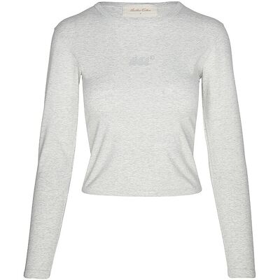 ANOTHER COTTON LAB Langarmshirt hellgrau S W ANOTHER COTTON LAB Langarmshirt hellgrau S W
