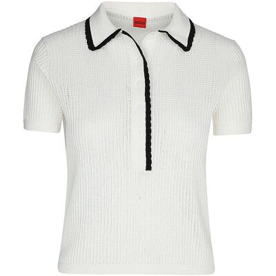 HUGO Poloshirt SLYSA weiss XXL W HUGO Poloshirt SLYSA weiss XXL W