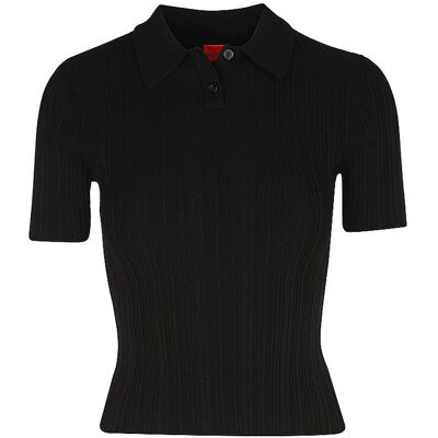 HUGO Poloshirt SAREPLETTE schwarz S W HUGO Poloshirt SAREPLETTE schwarz S W