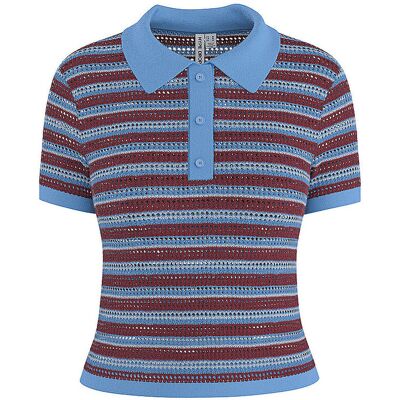 HYPEDROP Poloshirt HDPRIYA dunkelrot XL W HYPEDROP Poloshirt HDPRIYA dunkelrot XL W
