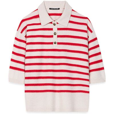 LUISA CERANO Poloshirt rot 38 W LUISA CERANO Poloshirt rot 38 W