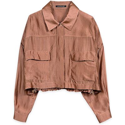LUISA CERANO Overshirt rot 36 W LUISA CERANO Overshirt rot 36 W