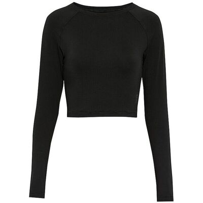 ON Langarmshirt Cropped Fit schwarz M W ON Langarmshirt Cropped Fit schwarz M W