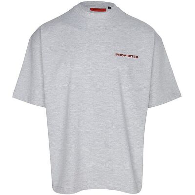 PROHIBITED T-Shirt hellgrau XL M PROHIBITED T-Shirt hellgrau XL M
