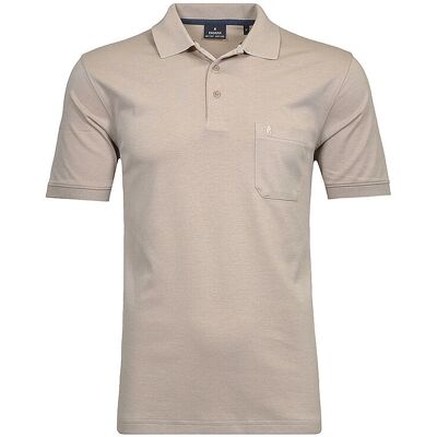 RAGMAN Poloshirt BUTTON beige XXL M RAGMAN Poloshirt BUTTON beige XXL M