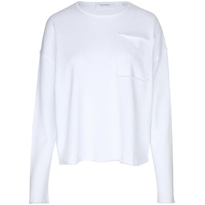 RICHROYAL Langarmshirt weiss S W RICHROYAL Langarmshirt weiss S W