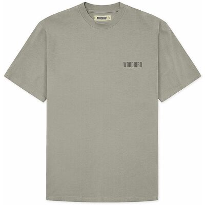 WOODBIRD T-Shirt WBBAINE hellgrau XXL M WOODBIRD T-Shirt WBBAINE hellgrau XXL M