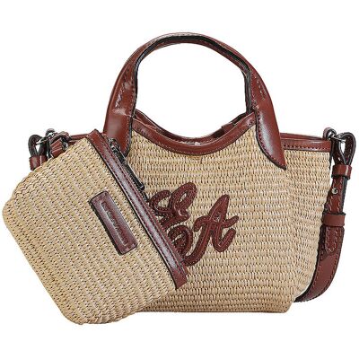 Giorgio Armani EMPORIO ARMANI Tasche - Mini Bag PAGLIA Small beige W Giorgio Armani EMPORIO ARMANI Tasche - Mini Bag PAGLIA Small beige W