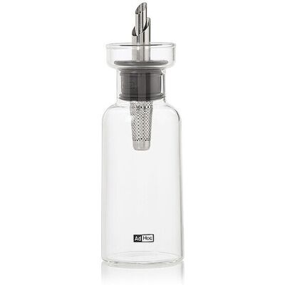 ADHOC Essig- oder Ölspender AROMA POUR 120ml Glas/Edelstahl hellgrau B ADHOC Essig- oder Ölspender AROMA POUR 120ml Glas/Edelstahl hellgrau B