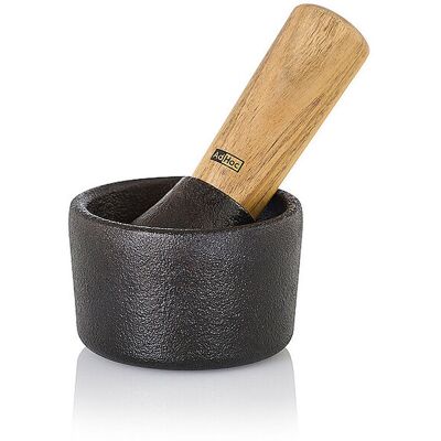 ADHOC Mörser CAMO 8cm Guss / Akazie schwarz B ADHOC Mörser CAMO 8cm Guss / Akazie schwarz B