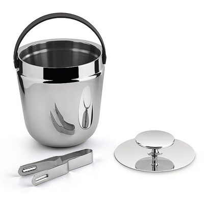 Alessi Eiseimer 16cm Design Giulio Iacchetti Edelstahl silber B Alessi Eiseimer 16cm Design Giulio Iacchetti Edelstahl silber B