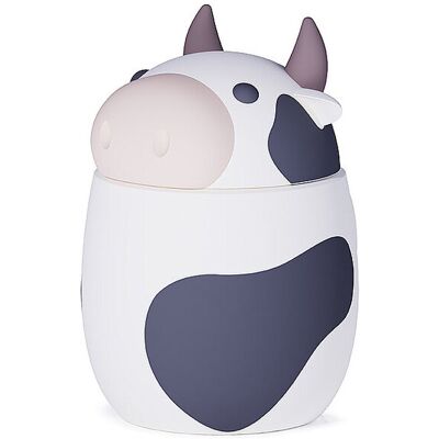 ASOBU Isolierbecher - Thermosbecher 600ml KUH Weiss / Schwarz weiss B ASOBU Isolierbecher - Thermosbecher 600ml KUH Weiss / Schwarz weiss B