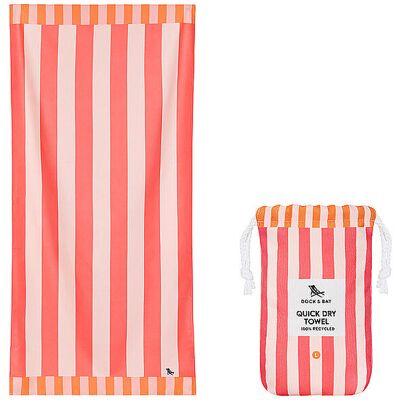 DOCK & BAY Schnelltrocknendes Handtuch 160x190cm Raspberry Road Large Large pink B DOCK & BAY Schnelltrocknendes Handtuch 160x190cm Raspberry Road Large Large pink B