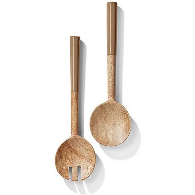 FYNCH-HATTON Salatbesteck 2-tlg. KISHA Toffee camel B FYNCH-HATTON Salatbesteck 2-tlg. KISHA Toffee camel B
