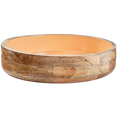 FYNCH-HATTON Holzschüssel 32x8cm SINGA Cantaloupe orange B FYNCH-HATTON Holzschüssel 32x8cm SINGA Cantaloupe orange B